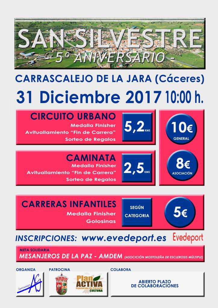V SAN SILVESTRE DE CARRASCALEJO - Inscríbete