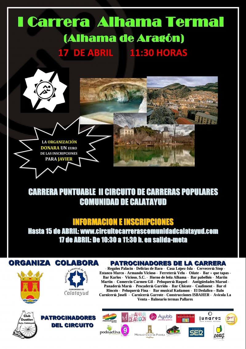 CARRERA POPULAR ALHAMA TERMAL - Register
