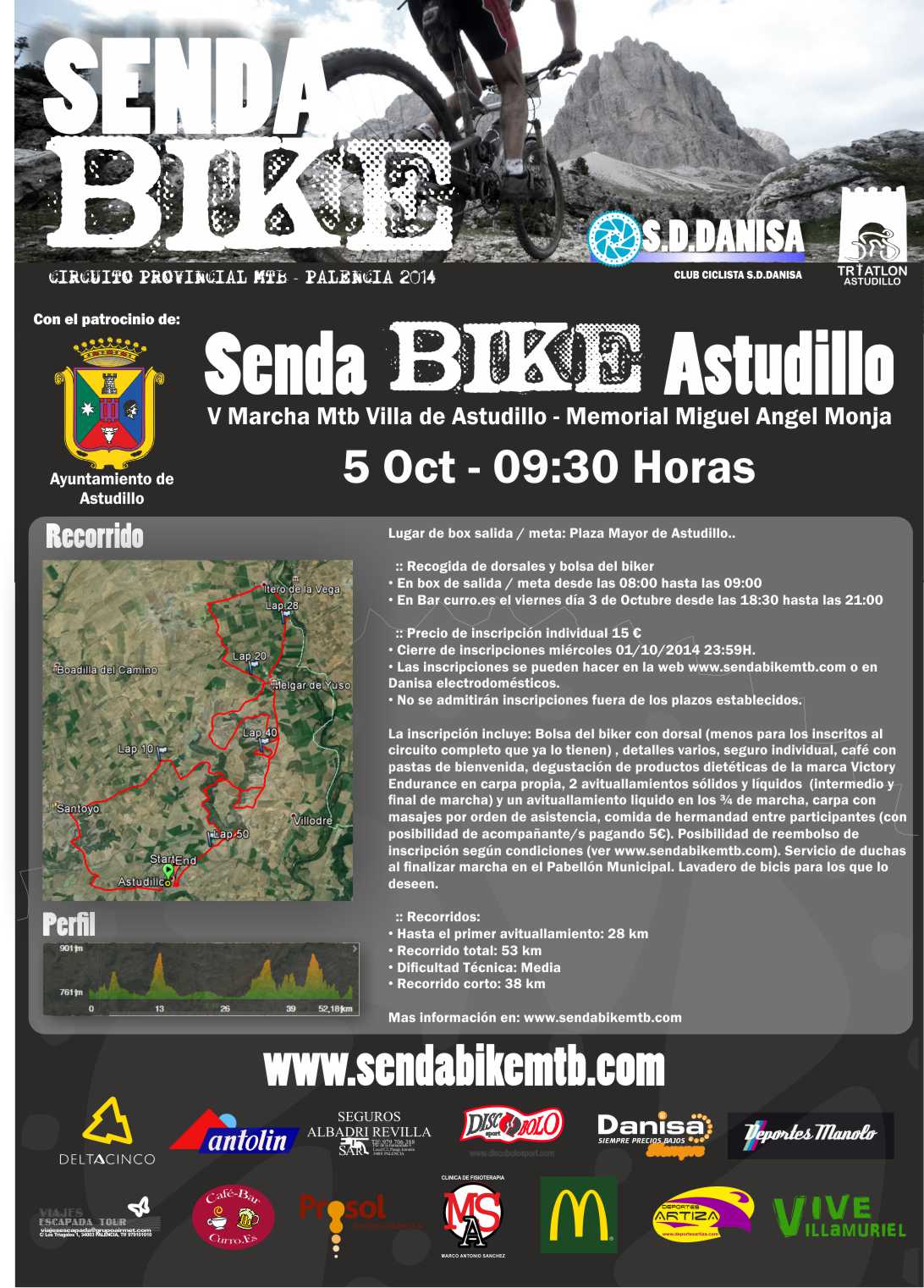 SENDA BIKE ASTUDILLO - Inscríbete