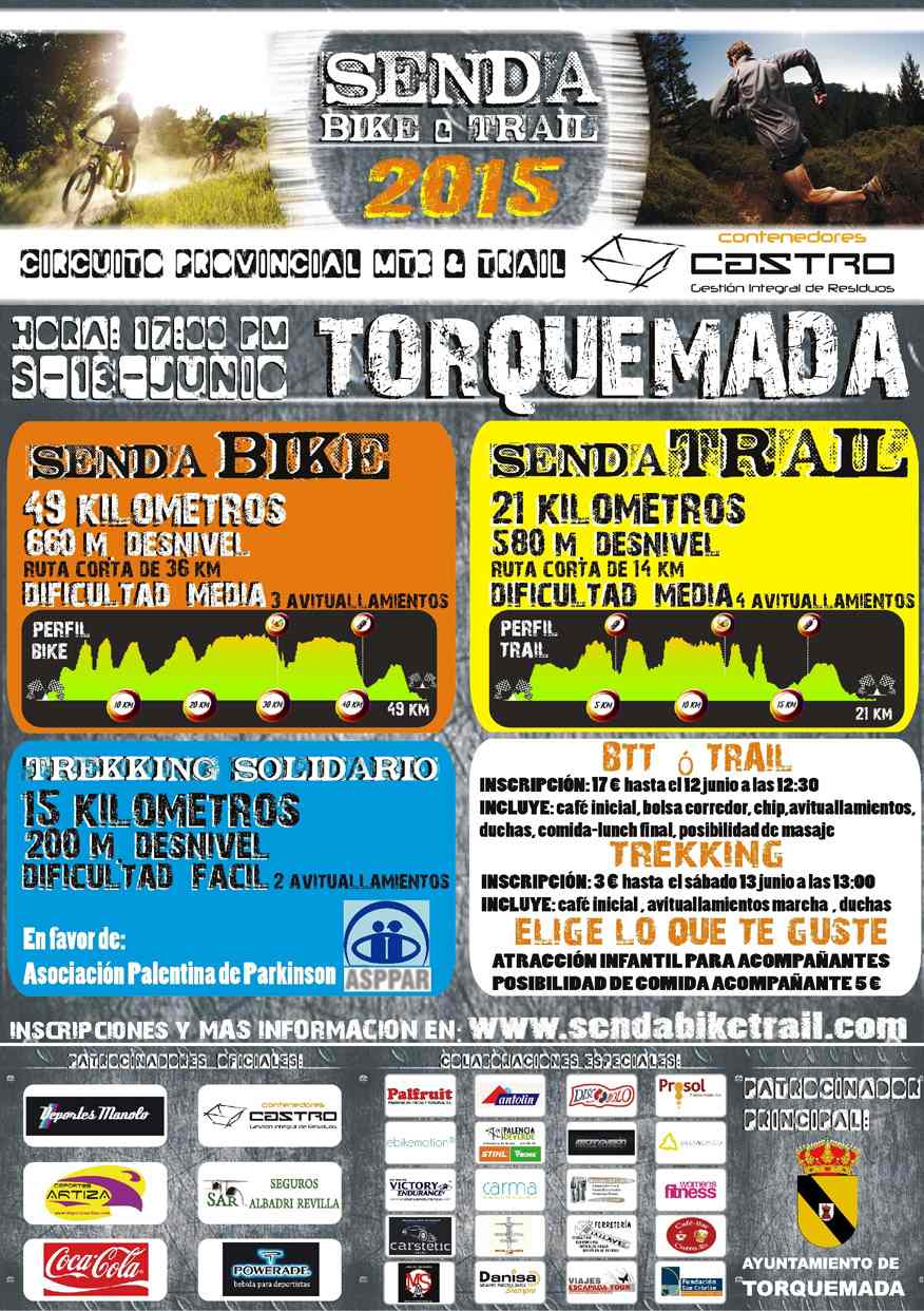 SENDA BIKE TRAIL - TORQUEMADA - Inscriu-te