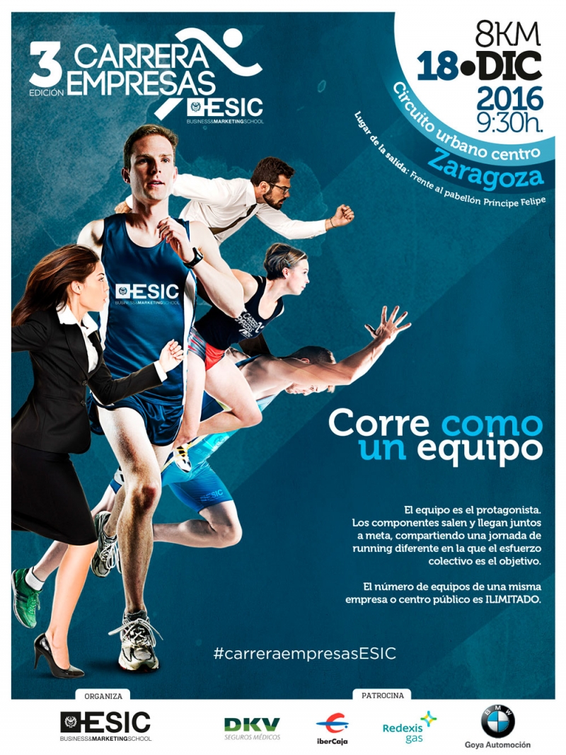 III CARRERA DE LAS EMPRESAS ESIC ZARAGOZA - EQUIPOS EMPRESAS - Inscríbete