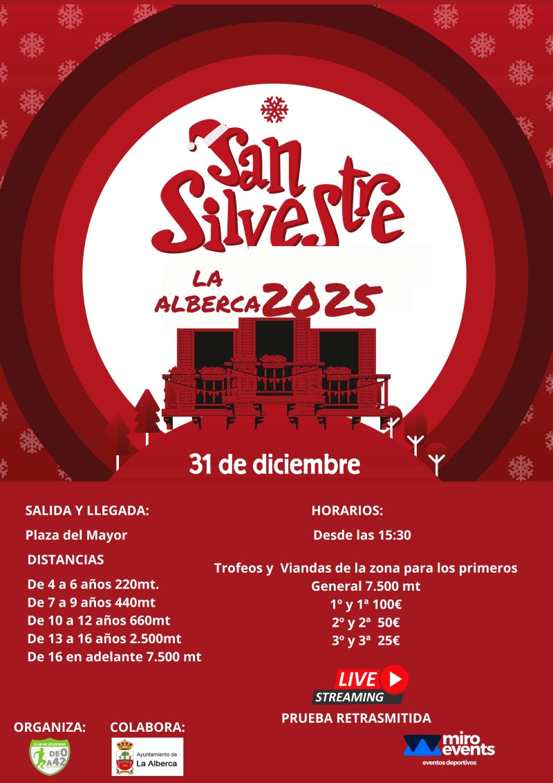 SAN SILVESTRE FARINATA LA ALBERCA - Inscríbete
