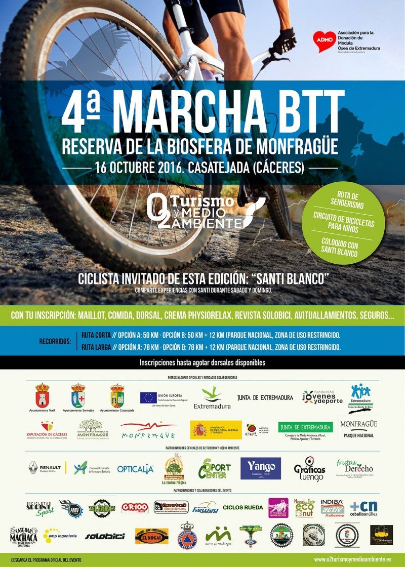 IV MARCHA BTT RESERVA DE LA BIOSFERA DE MONFRAGÜE - Inscriu-te