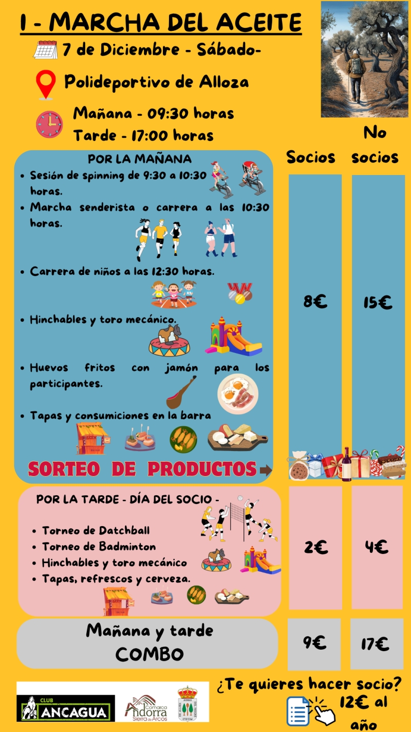 1º MARCHA DEL ACEITE EN ALLOZA - Inscríbete