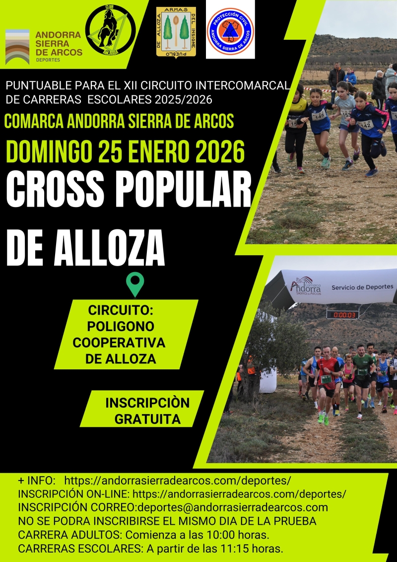 5º CROSS POPULAR ALLOZA 2026 - Inscríbete
