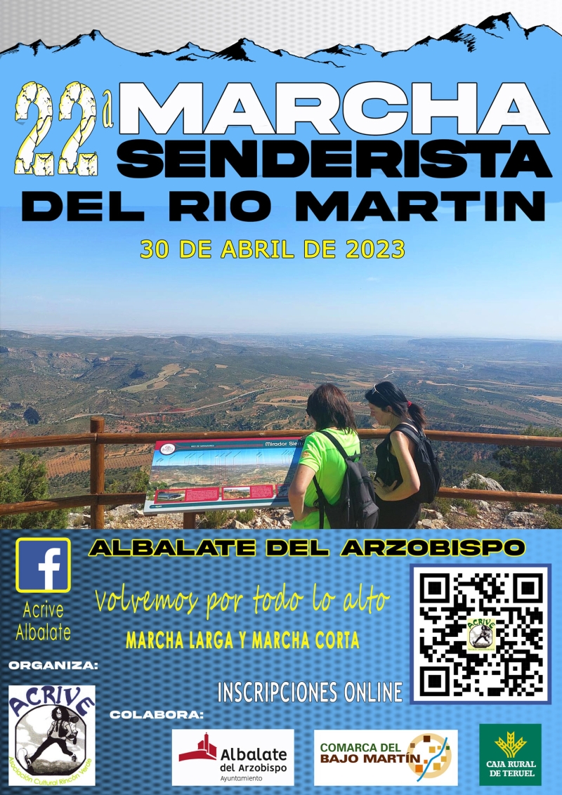 XXII MARCHA SENDERISTA DEL RÍO MARTÍN - Inscríbete