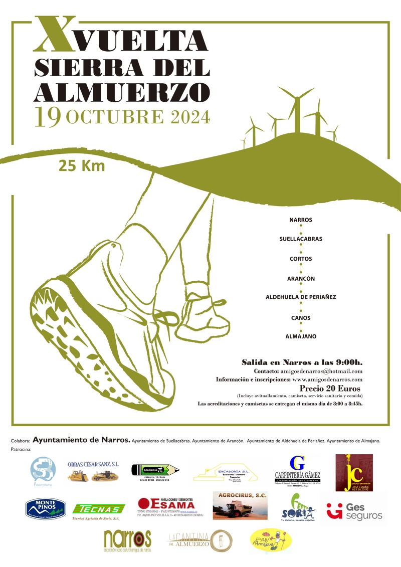 X VUELTA SIERRA DEL ALMUERZO - Inscríbete
