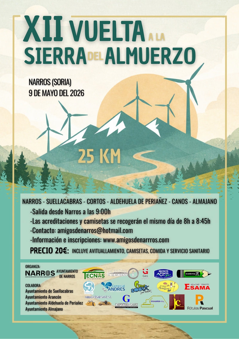 XII VUELTA SIERRA DEL ALMUERZO - Inscríbete