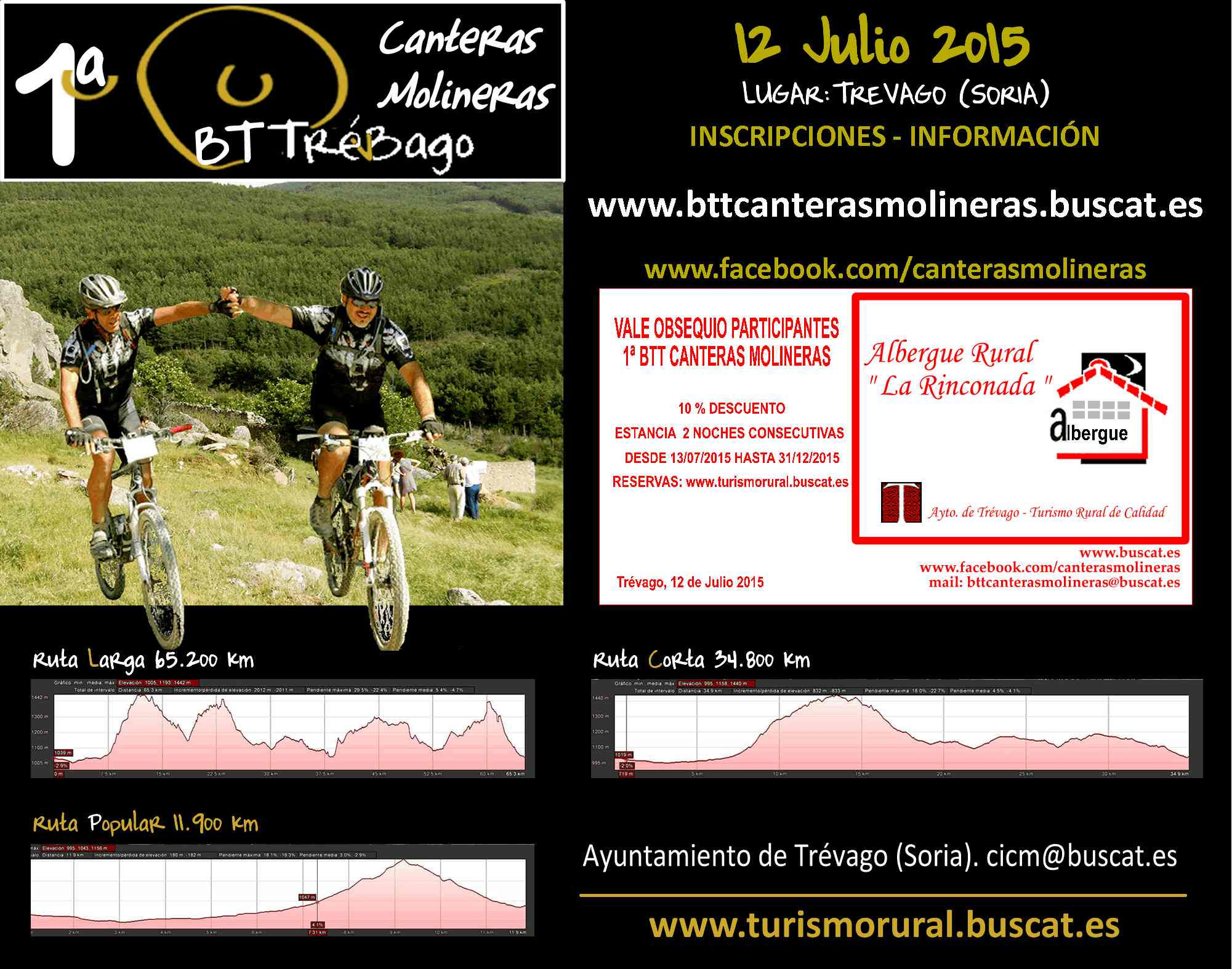 1ª BTT CANTERAS MOLINERAS - Inscríbete