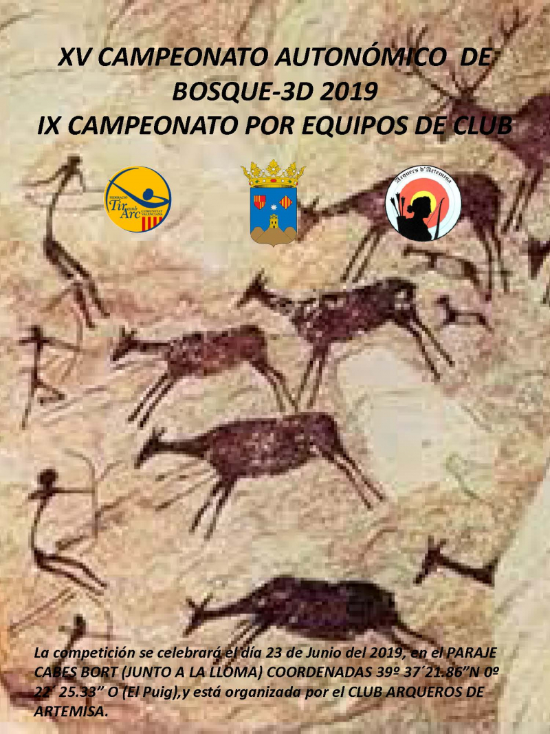 XXV CAMPEONATO AUTONOMICO VALENCIANO 3D INDIVIDUAL Y IX POR EQUIPOS 2019 - Inscríbete