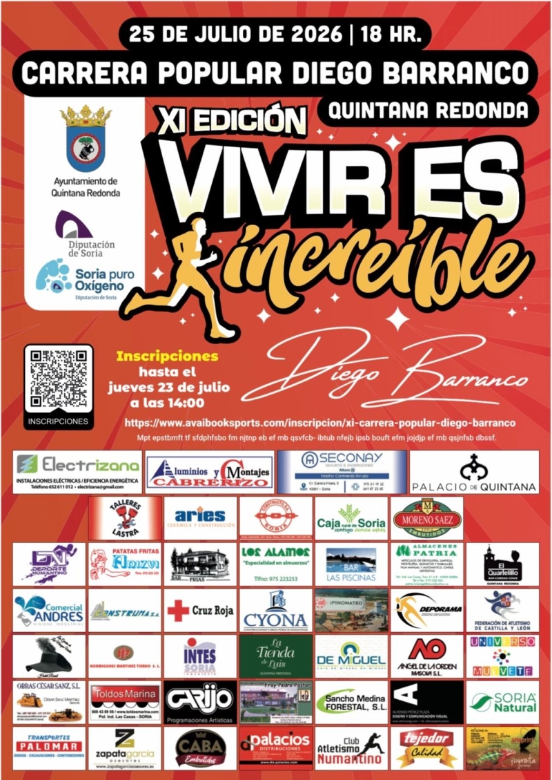 XI CARRERA POPULAR DIEGO BARRANCO   - Inscríbete