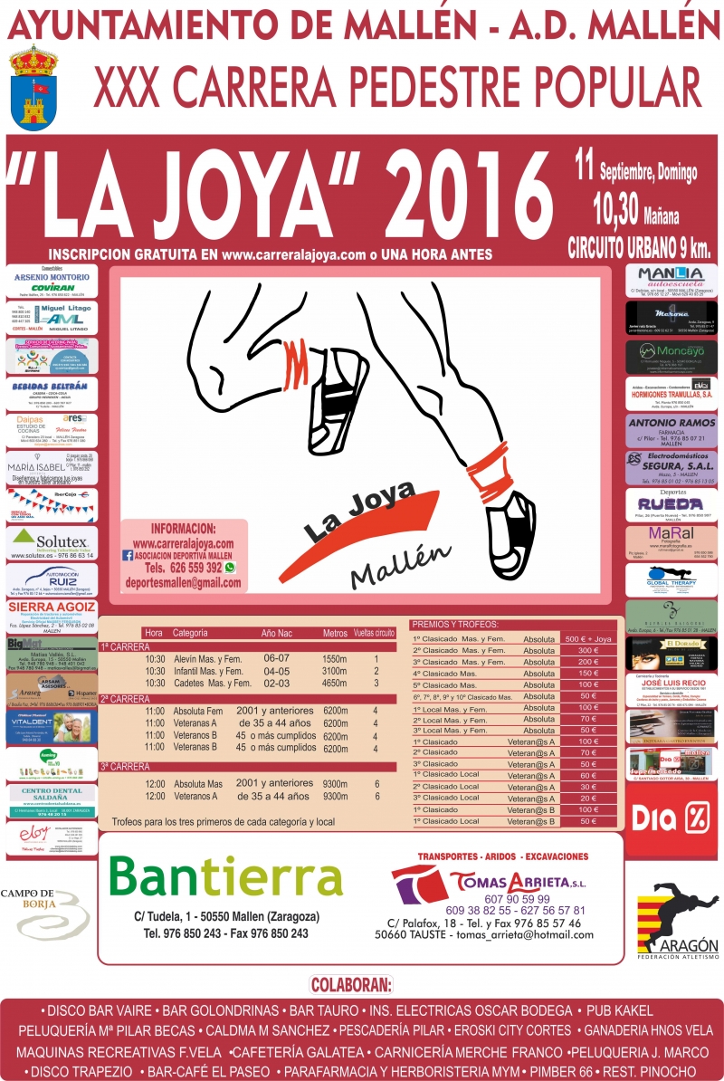 CARRERA PEDESTRE LA JOYA DE MALLÉN - Zur Anmeldung