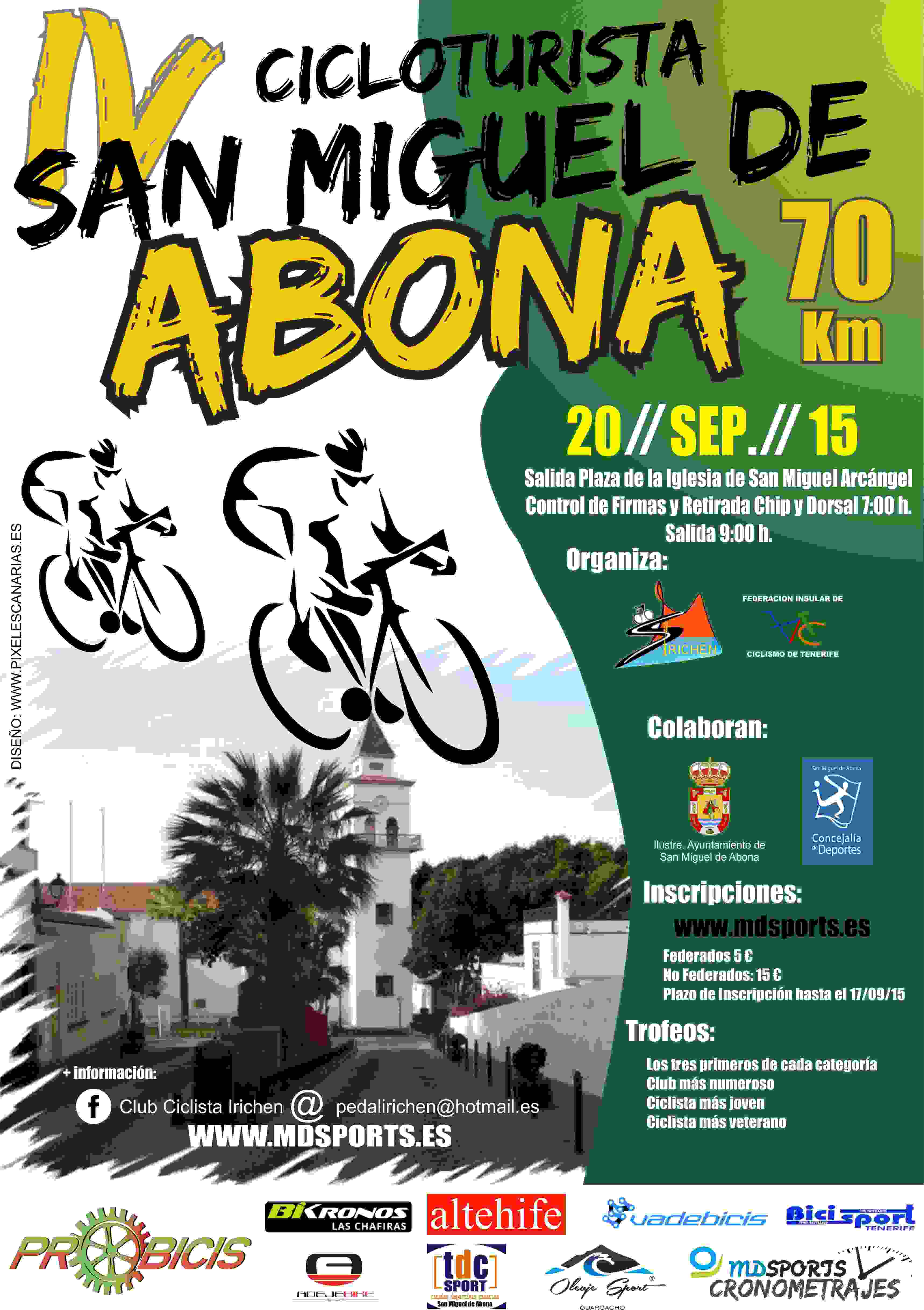 IV CICLOTURISTA SAN MIGUEL DE ABONA 2015 - Iscriviti