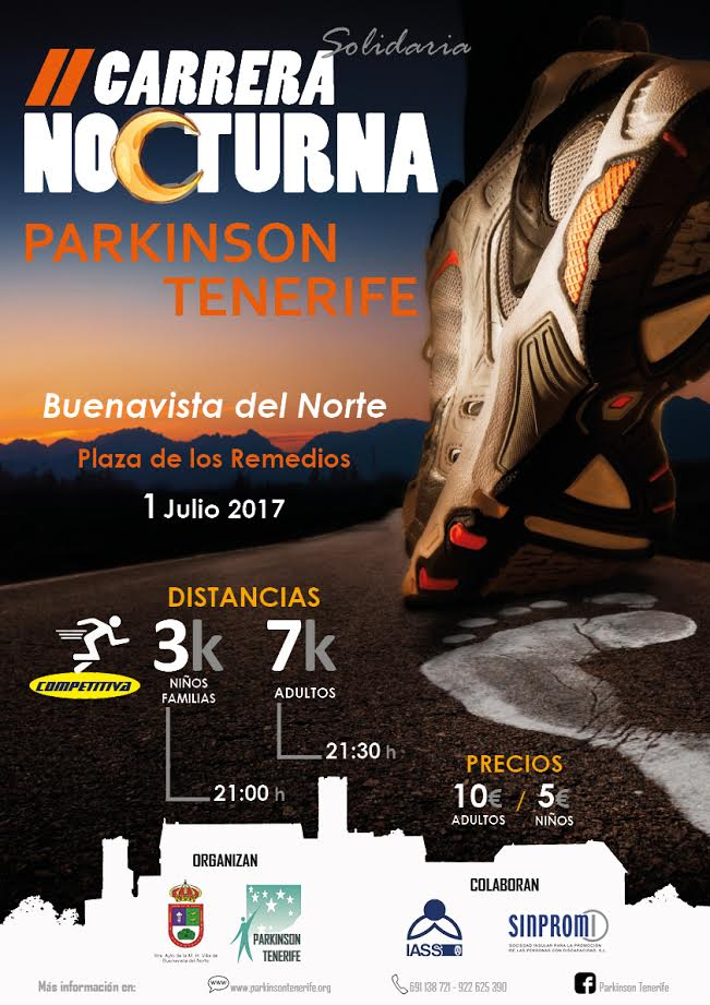 II CARRERA NOCTURA PARKINSON TENERIFE - Inscríbete