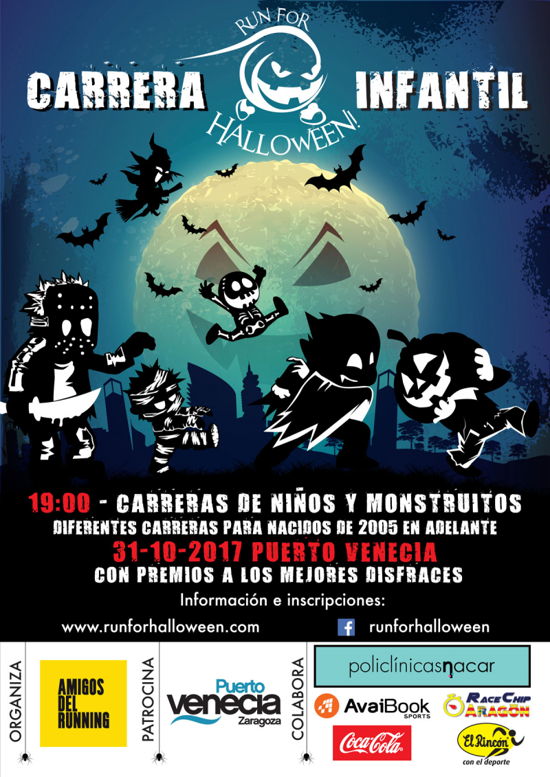 CARRERA INFANTIL RUN FOR HALLOWEEN 2017 - 31/10/2017 - PUERTO VENECIA - Inscríbete