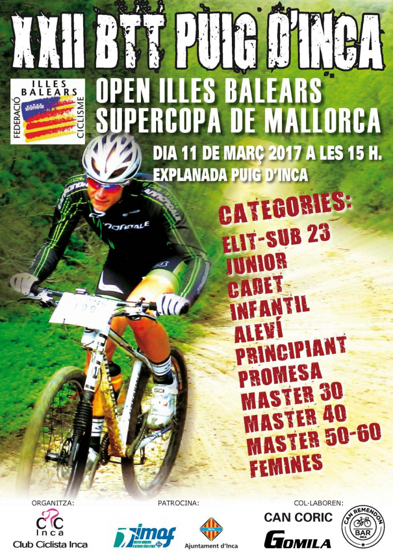BTT PUIG D'INCA 2017 - Register