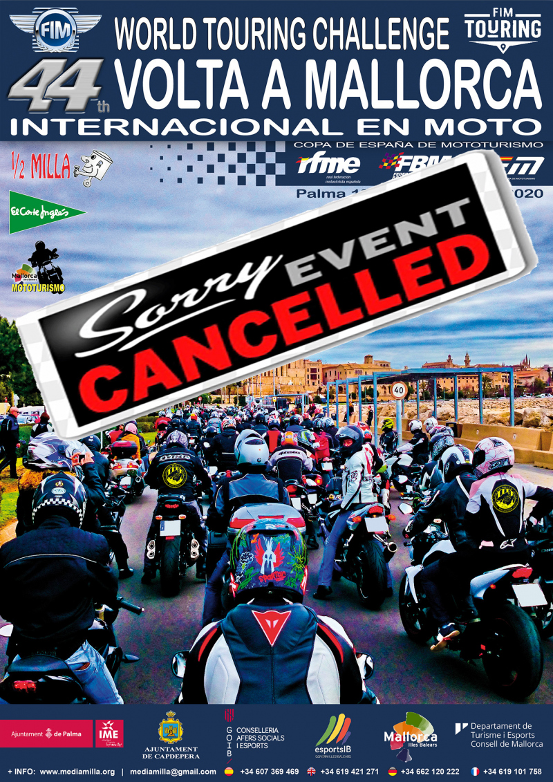 44ª VOLTA INTERNACIONAL A MALLORCA EN MOTO - W.T.C. - C.E.M.  2020 - Inscríbete