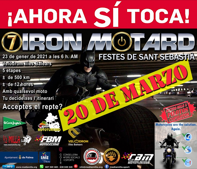 7º IRON MOTARD  FESTES DE SANT SEBASTIÀ 2021 - Register