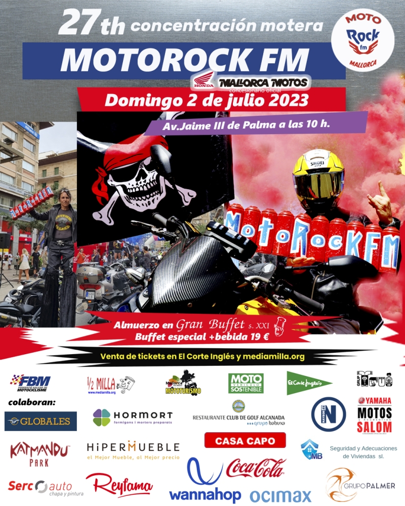 27ª CONCENTRACIÓN MOTOROCK FM MALLORCA - Inscríbete