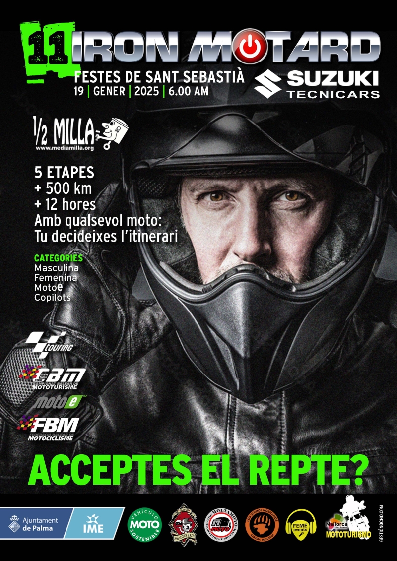 11º IRON MOTARD  FESTES DE SANT SEBASTIÀ  2025 - Inskriba zaitez