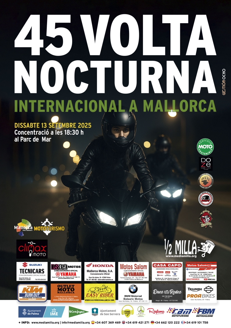 45ª VOLTA NOCTURNA INTERNACIONAL A MALLORCA 2025 - Inscríbete
