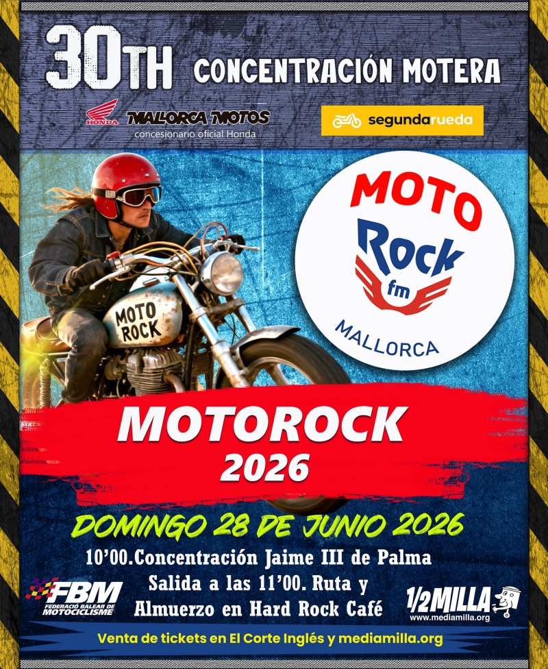 30ª CONCENTRACIÓN MOTOROCK FM MALLORCA - Inscríbete