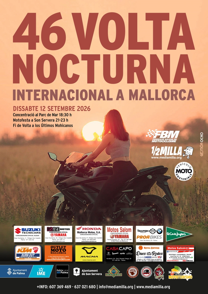 46ª VOLTA NOCTURNA INTERNACIONAL A MALLORCA 2026 - Inscríbete