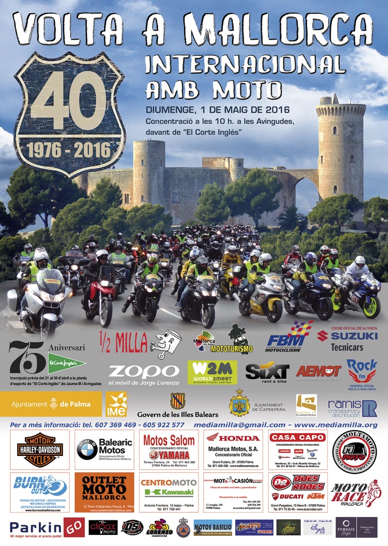 40ª VOLTA INTERNACIONAL A MALLORCA AMB MOTO 2016 - Register