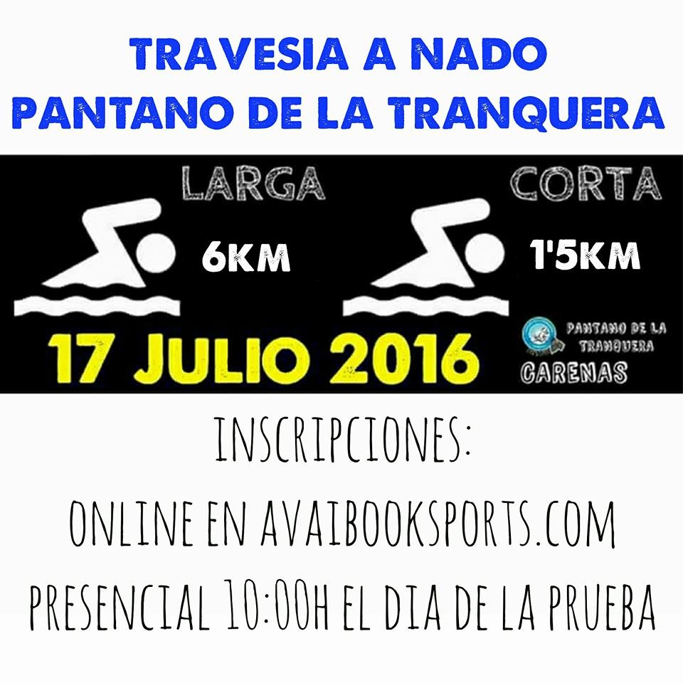 XIII TRAVESIA A NADO PANTANO DE LA TRANQUERA CARENAS - Inscriu-te