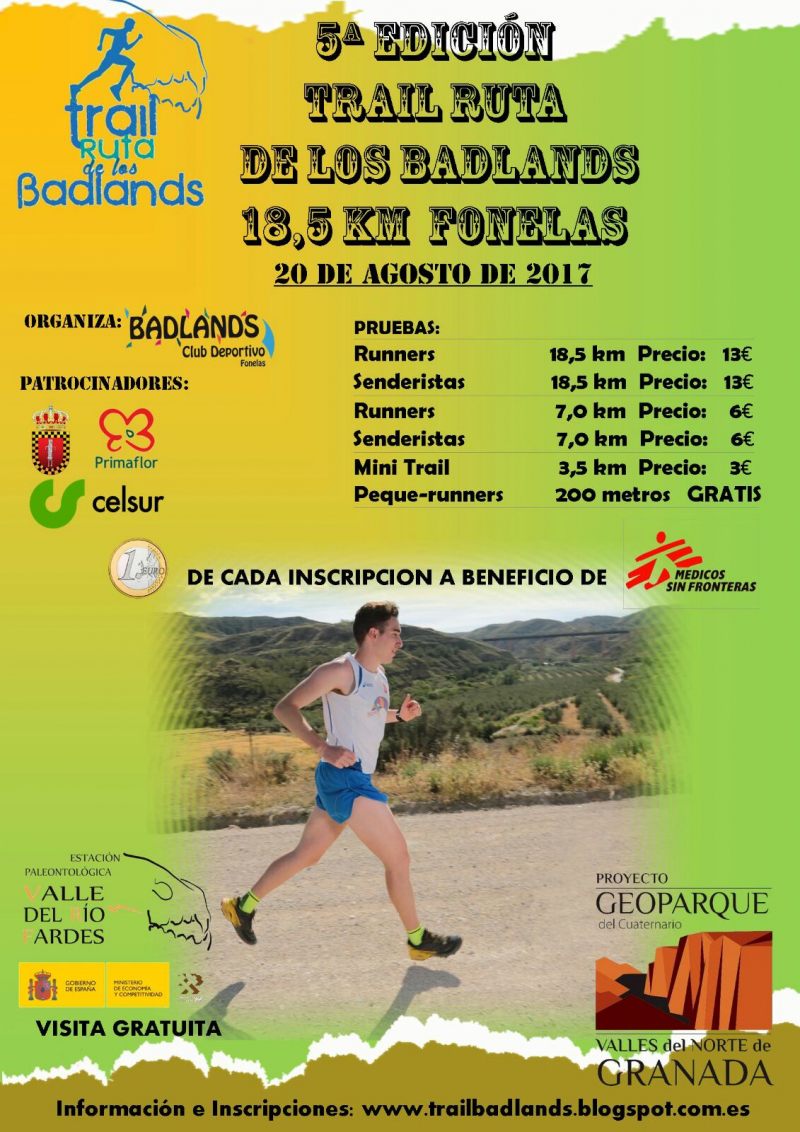 5º TRAIL RUTA DE LOS BADLANDS - Inscris-toi