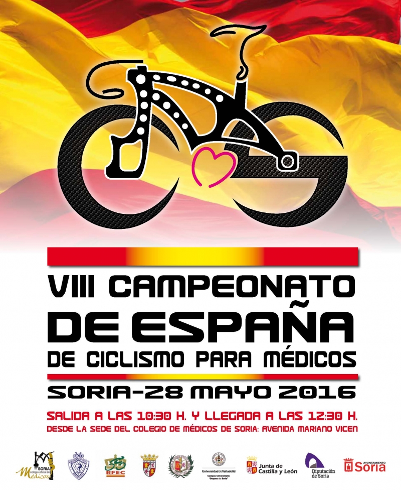 VIII CAMPEONATO DE ESPAÑA DE CICLISMO PARA MÉDICOS. NUMANCIA 2017 - Inscríbete