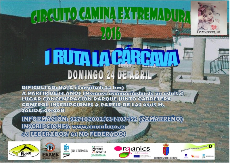 I RUTA LA CÁRCAVA. CARCABOSO - Inscríbete
