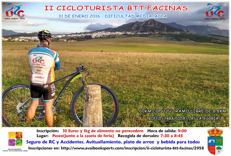 II CICLOTURISTA BTT FACINAS - Prijava