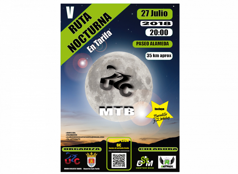 V RUTA NOCTURNA MTB 2018 - Inskriba zaitez