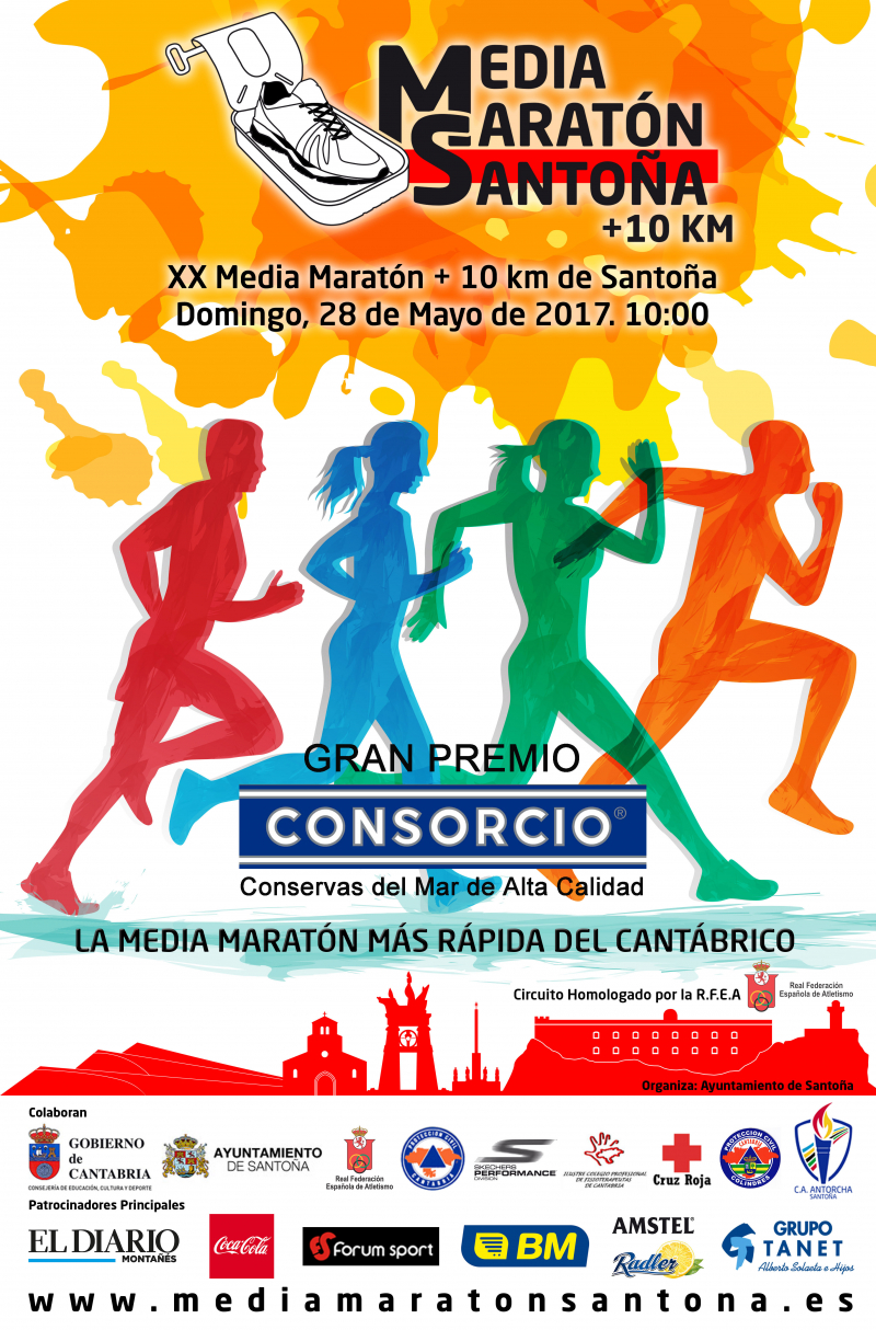XX MEDIA MARATÓN DE SANTOÑA + 10K  - Inscríbete
