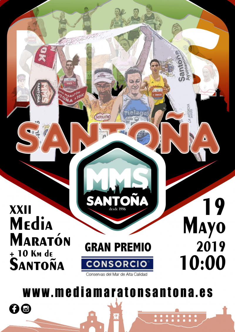 XXII MEDIA MARATÓN DE SANTOÑA + 10K  - Inscríbete