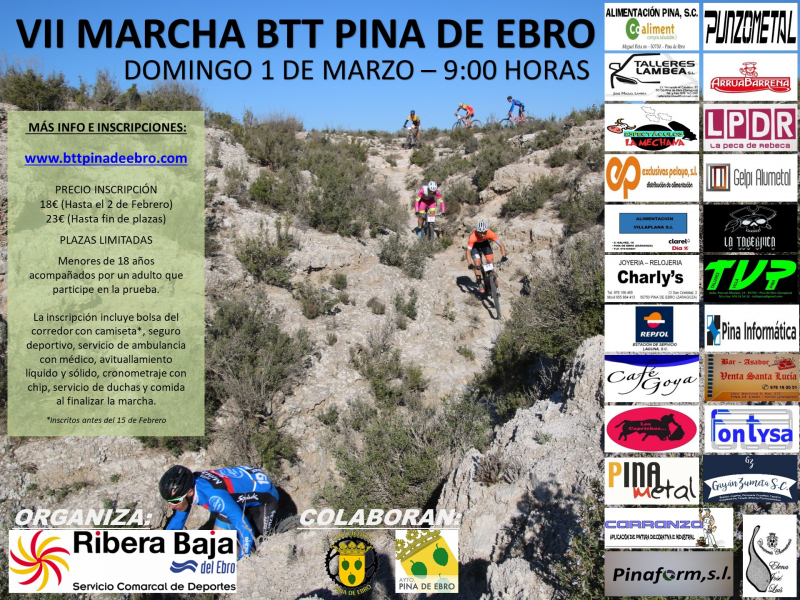 VII MARCHA BTT PINA DE EBRO - Inskriba zaitez