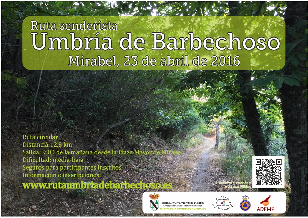 RUTA SENDERISTA UMBRÍA DE BARBECHOSO - Register
