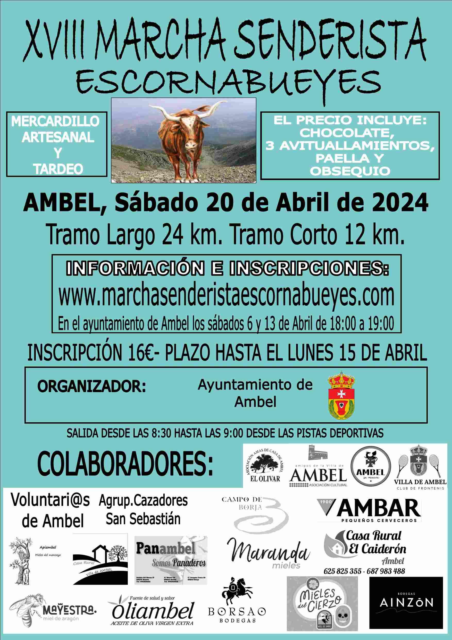 XVIII MARCHA SENDERISTA ESCORNABUEYES - Inscríbete