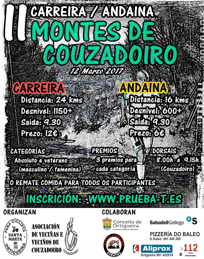 II TRAIL MONTES DE COUZADOIRO - Prijava