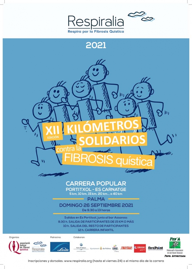 RESPIRALIA 2021  KILÓMETROS SOLIDARIOS CONTRA LA FIBROSIS QUÍSTICA - Inscríbete