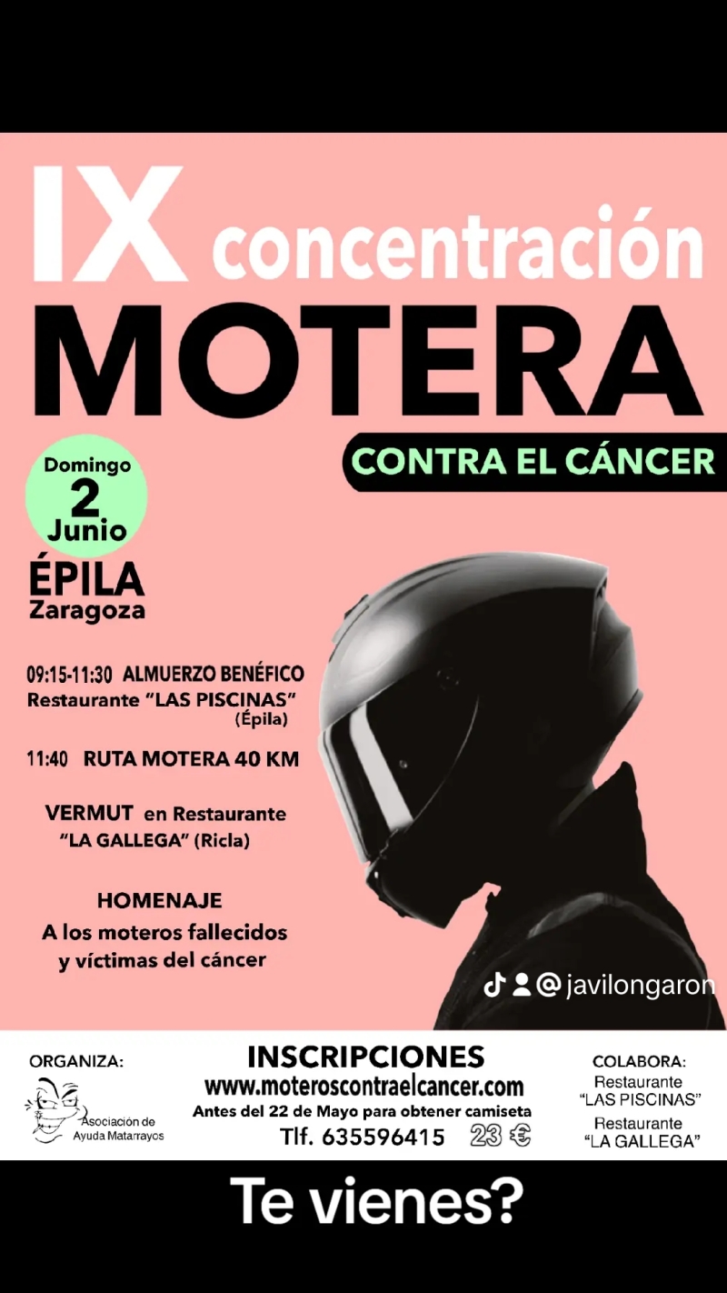 IX CONCENTRACIÓN MOTERA CONTRA EL CANCER - COPIA - Inscríbete