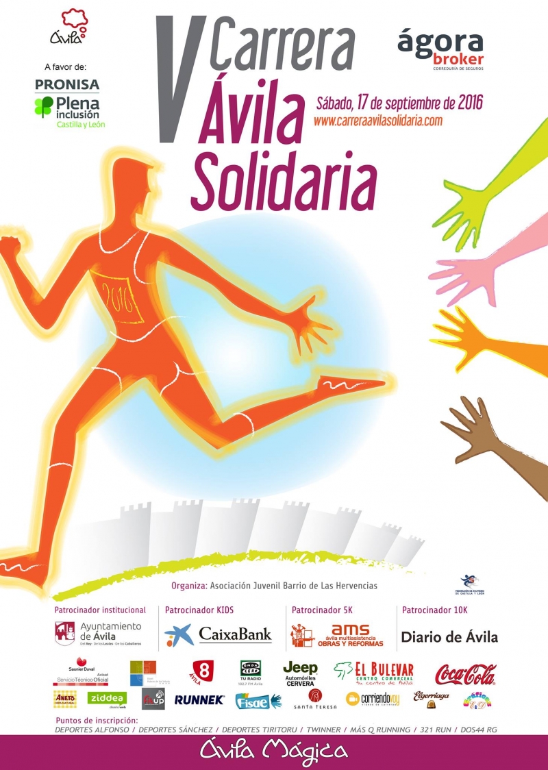 V CARRERA AVILA SOLIDARIA - ÁGORA BROKER CORREDURÍA DE SEGUROS - Inscris-toi