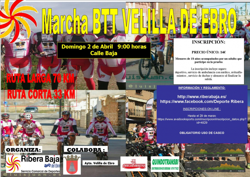BTT VELILLA DE EBRO - Inscríbete