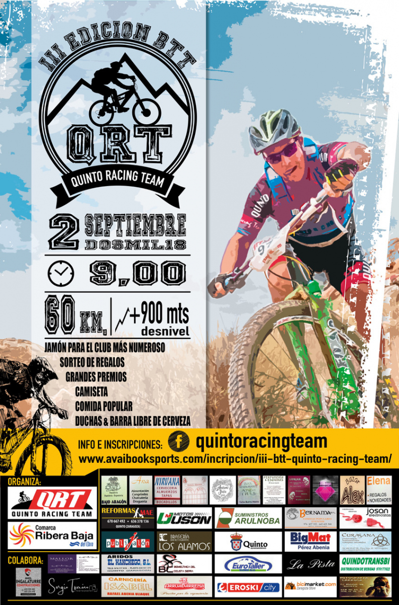III BTT QUINTO RACING TEAM - Inscríbete