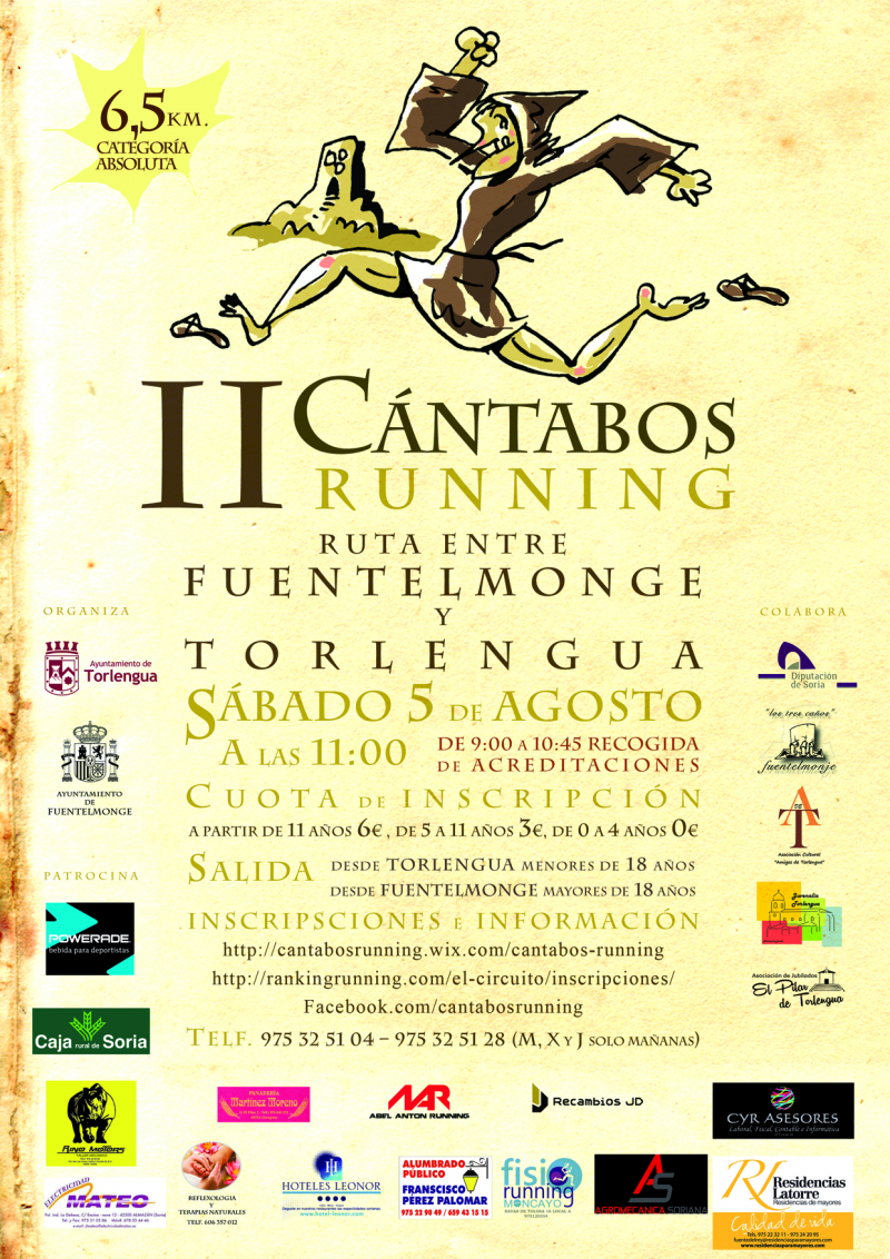II CARRERA CANTABOS RUNNING - Inscríbete