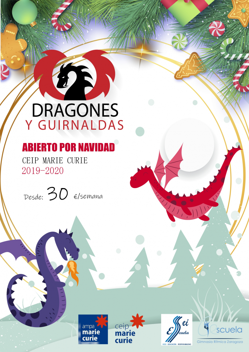 ABIERTO POR NAVIDAD CEIP MARIE CURIE 2019 - Inscríbete
