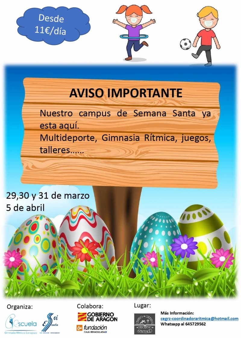 CAMPUS SEMANA SANTA -  CENTRO DEPORTIVO SANTIAGO 2021 - Iscriviti