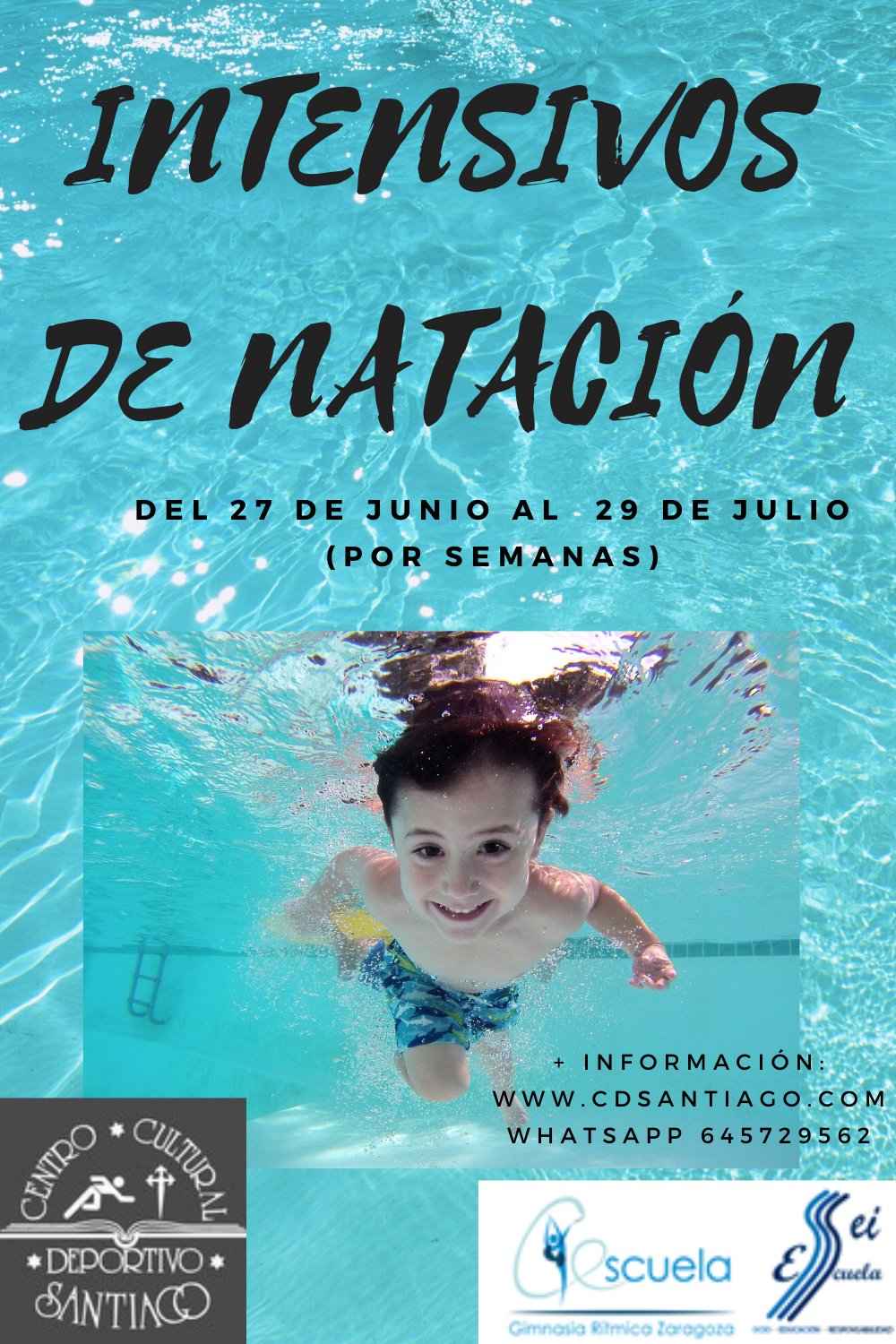 INTENSIVOS NATACIÓN C.D. SANTIAGO 2022 - Inskriba zaitez