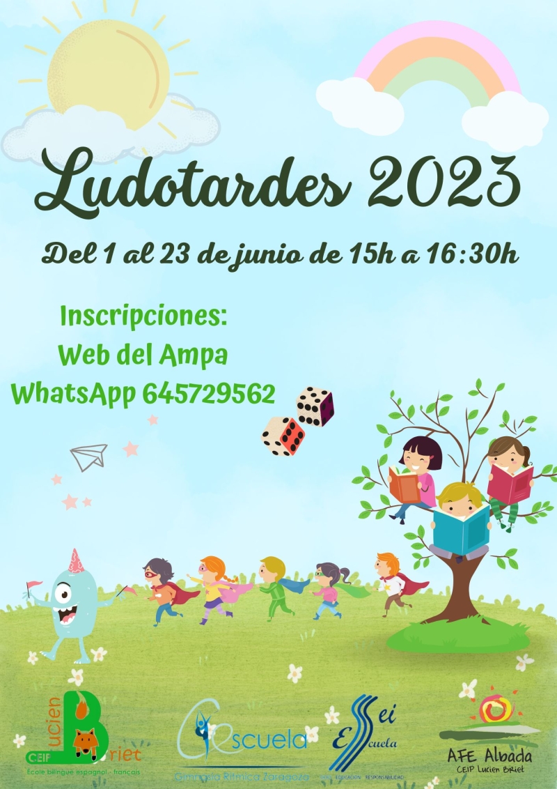 LUDOTARDES JUNIO 2023 - Inscríbete